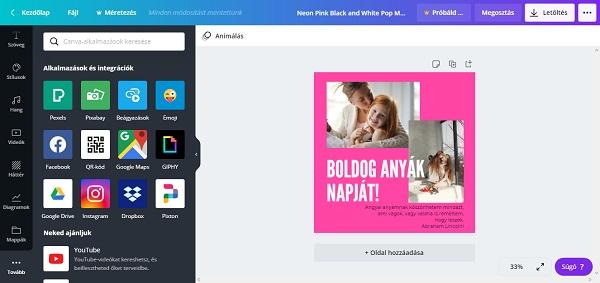 Canva alkalmazasok es integraciok